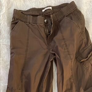 Kids Brown Cargo Pants